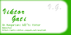 viktor gati business card